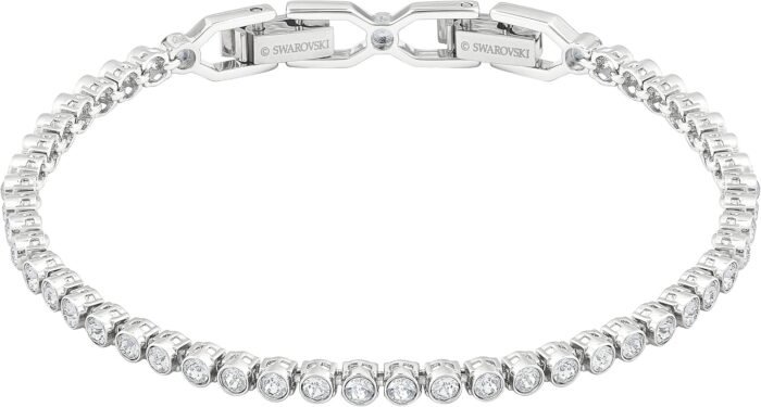 Swarovski Emily Tennis Bracelet Jewelry Collection, Clear Crystals, Blue Crystals, Pink Crystals