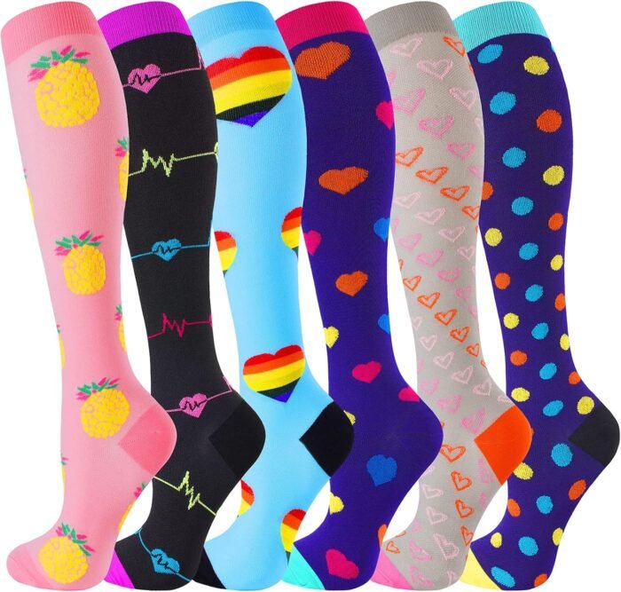 bropite Compression Socks for Women & Men Circulation-Support Knee High Socks 20-30 mmhg-Best for Running,Medical,Nurse,Travel