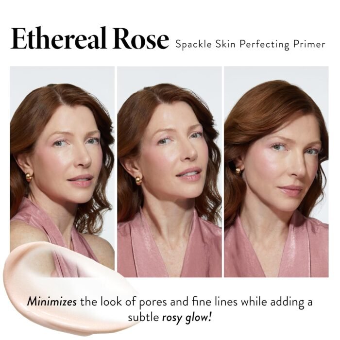 LAURA GELLER NEW YORK Spackle Primer - Ethereal Rose Glow - Super-Size 2 Fl Oz - Hyaluronic Acid Makeup Primer for Mature Skin - Image 5