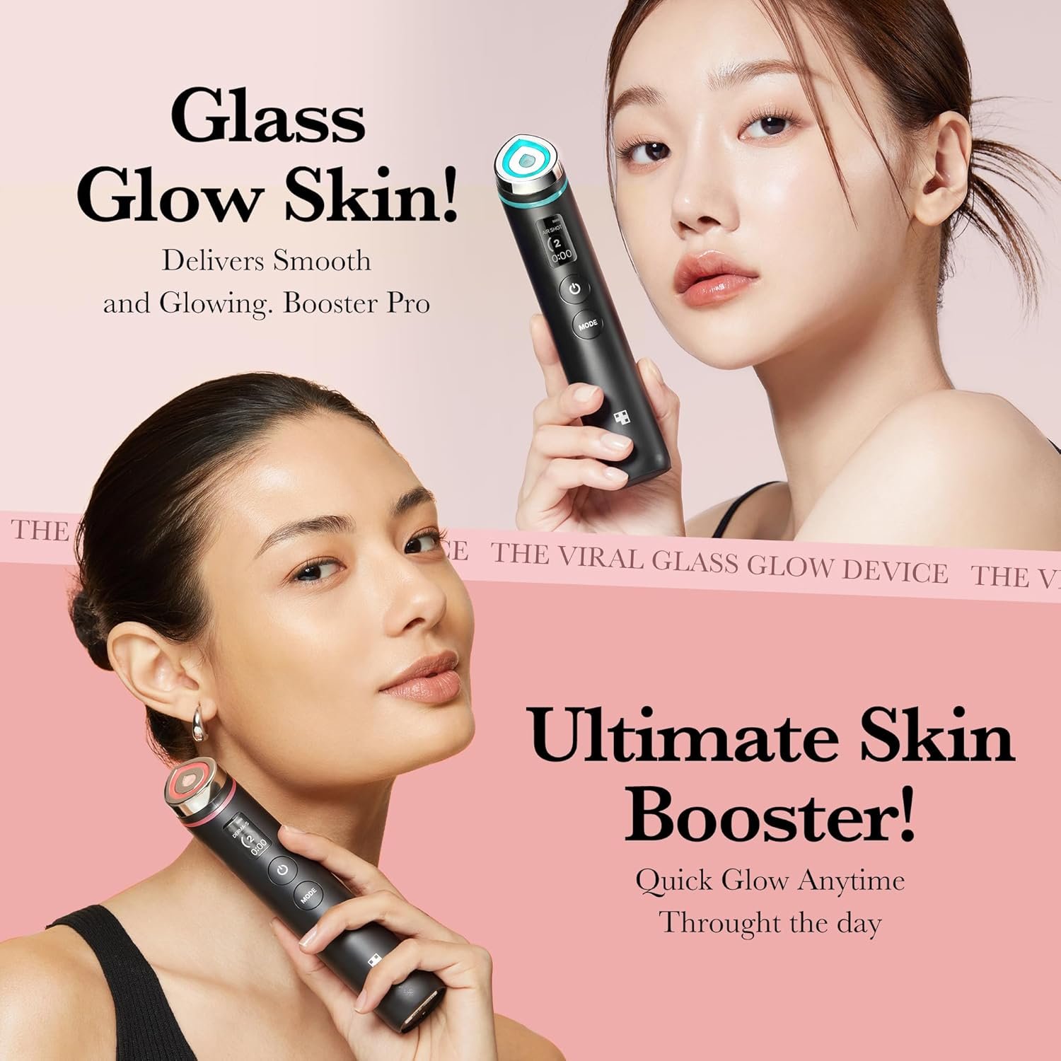 Medicube Age-R Booster Pro | 6-in-1 Real Glass Glow Device | Looking Glass Skin with Enhanced Absorption, Radiance, Elasticity,Pore Care | LED Anti-Wrinkle Device | Korean Skin Care - Image 3