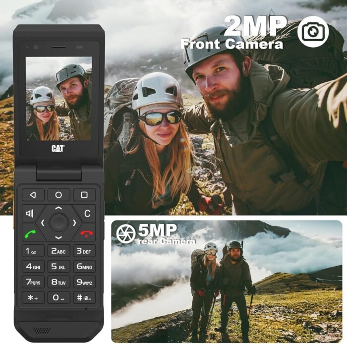 CAT S22 Rugged Flip Phone (16GB) 2.8" Touchscreen Smart Cell Phone Android 11, IP68 Water Resistant, T-Mobile 4G LTE GSM Single Nano Slot,Compatible with T-Mobile(New) - Image 4