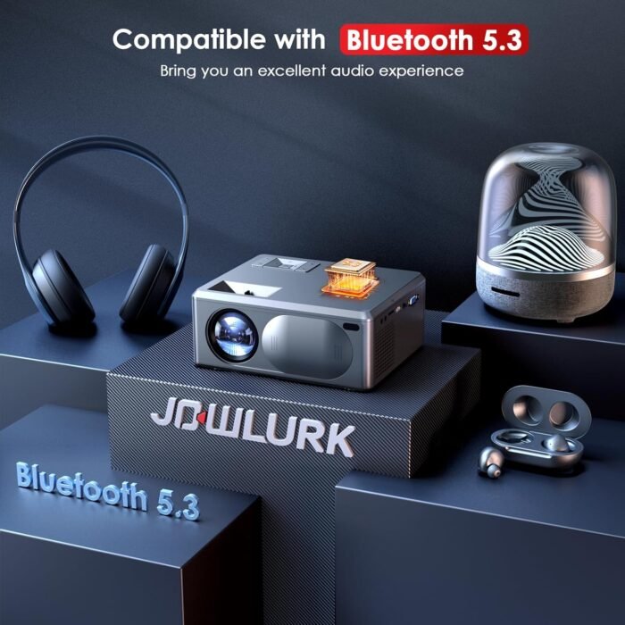 [Electric Focus] 4K Projector with 5G WiFi and Bluetooth, 15000L JOWLURK Projector, Outdoor Movie Projector, Home Mini Theater Portable Projector for iPhone/TV/Android Stick/HDMI/USB/Laptop/DVD/PS5 - Image 4