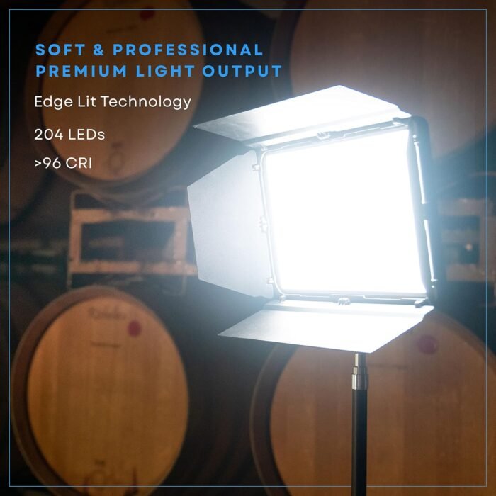 Lume Cube Studio Panel 2-Point Lighting Kit | Edge Lit LED Bicolor Light Panels 3200k - 5600k | Rechargeable Lithium Battery, Adjustable Color, Brightness, 70" Stands, Wireless Remote Included - Image 2