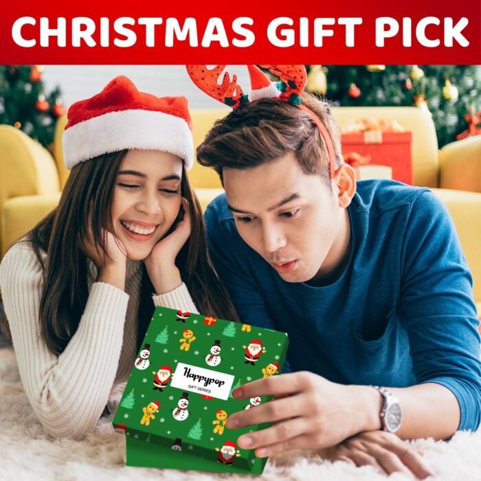 HAPPYPOP Christmas Gifts Stocking Socks for Men Women - Duck Socks Xmas Stocking with Greeting Card for Teen Boys Girls, Santa Socks for Christmas - Image 3