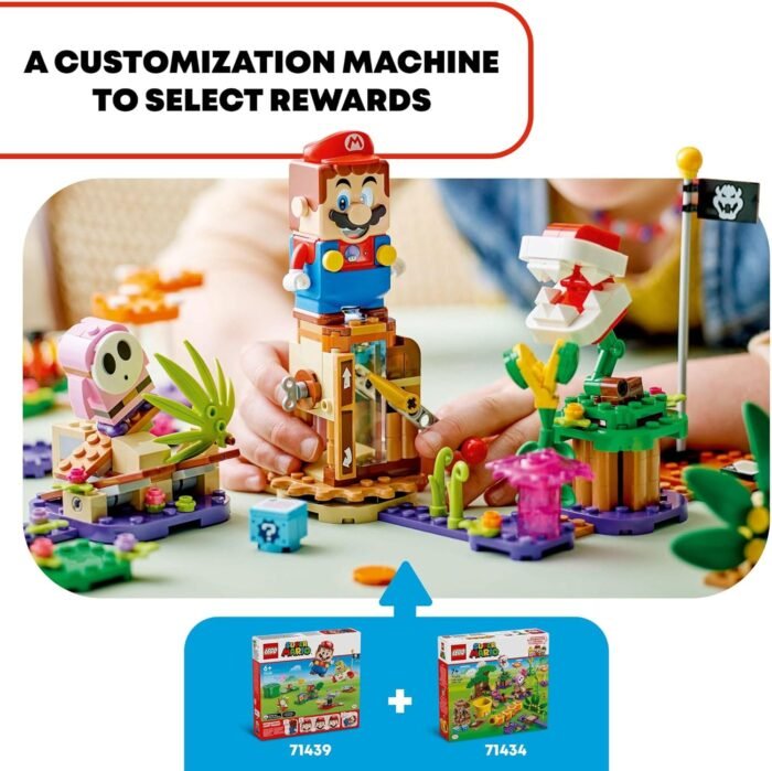 LEGO Super Mario Soda Jungle Maker Set, Customizable Nintendo Birthday Gift, Mario Playset for Kids, Pink Shy Guy and a Wiggler, Jungle Toys for Boys, Girls and Any Gamers Ages 7 and Up, 71434 - Image 3