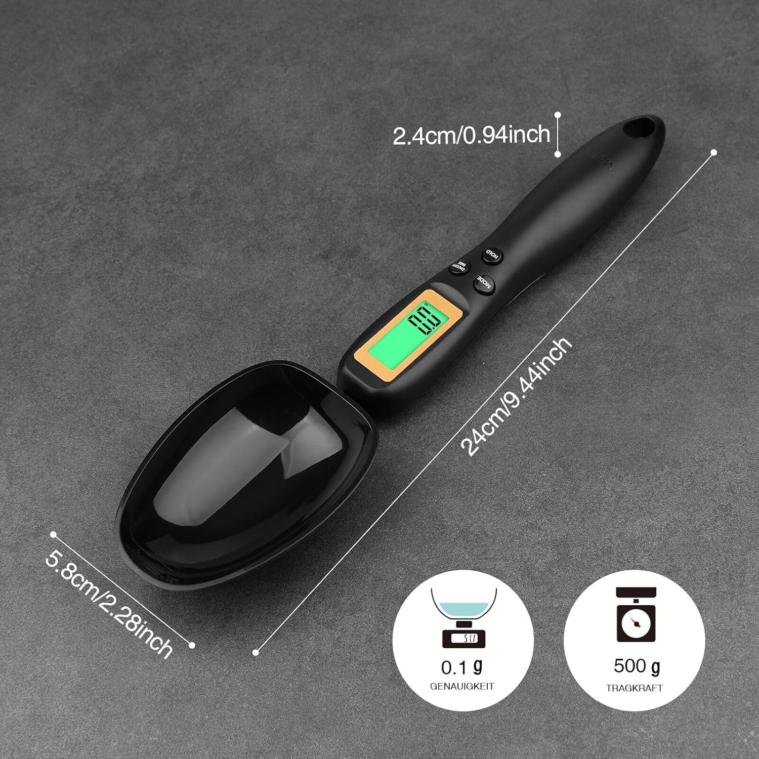Mafiti Digital Measuring Spoon, Electronic Adjustable Measuring Spoon Scale 500g / 0.1g High Precision for Kitchen Gadgets Daily Meals Pet/Dog Food Measuring Scoop - Image 7