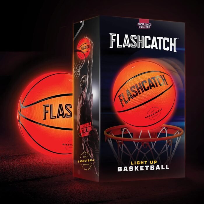 Light Up Basketball - Glow in the Dark Basketball - Sports Gear Accessories Gifts for Boys 8-15+ Year Old - Kids, Teens Gift Ideas - Cool Teen Boy Toys Ages 8 9 10 11 12 13 14 15 Age Outdoor Teenage - Image 8