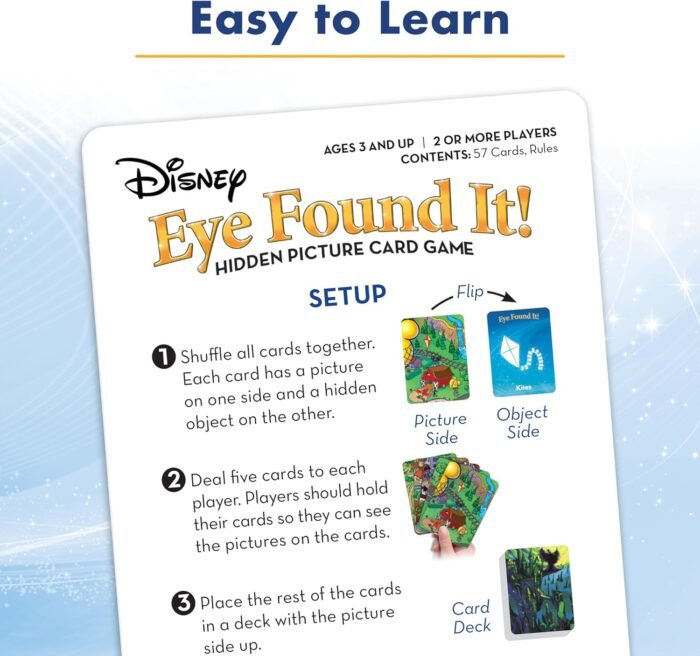 Ravensburger World of Disney Eye Found It Card Game - Engaging Family Fun | Immersive Disney Scenes | Skill-Building Game | FSC-Certified Materials - Image 4