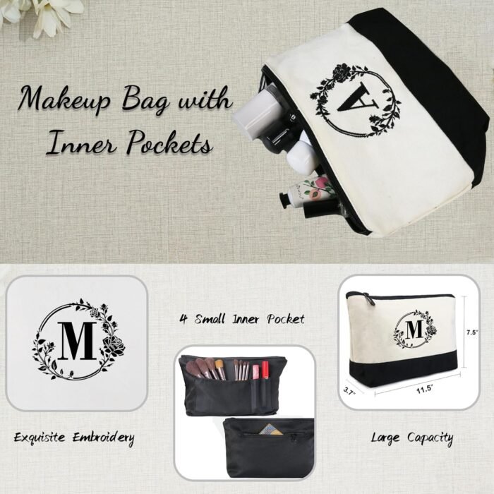BeeGreen Canvas Bags for Women, Personalized Gifts Bag for Mom Friends Birthday Wedding Bridesmaid - Image 5