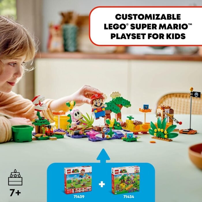 LEGO Super Mario Soda Jungle Maker Set, Customizable Nintendo Birthday Gift, Mario Playset for Kids, Pink Shy Guy and a Wiggler, Jungle Toys for Boys, Girls and Any Gamers Ages 7 and Up, 71434 - Image 2