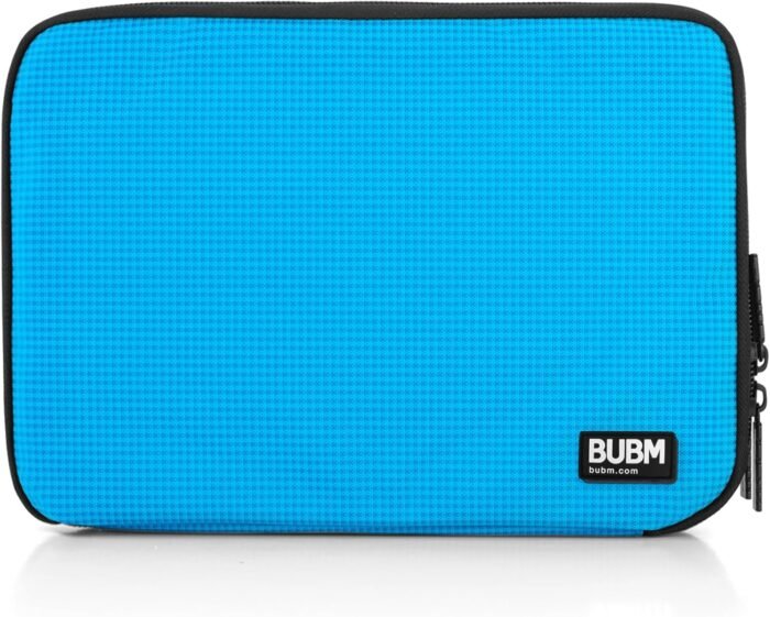 BUBM Double Layer Electronic Accessories Organizer, Travel Gadget Bag for Cables, USB Flash Drive, Plug and More, Perfect Size Fits for iPad Mini (Medium, Blue) - Image 8