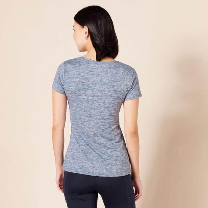 Amazon Essentials Women's Tech Stretch Short-Sleeve V-Neck T-Shirt (Available in Plus Size), Pack of 2 - Image 4