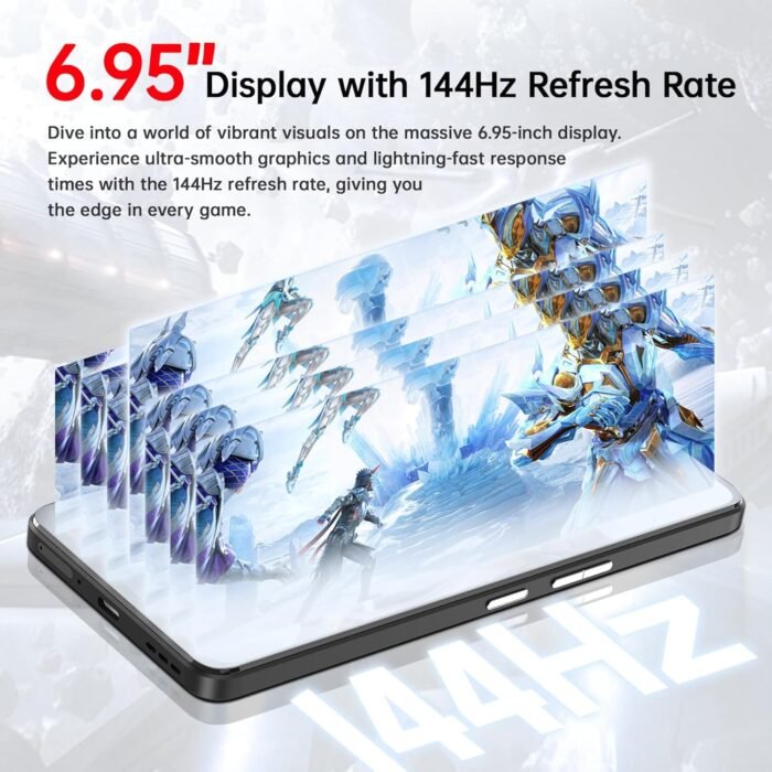 CUBOT MAX 5 5G Cell Phone Unlocked, 24GB+256GB Android 14 Phone, 6.95" FHD+ 144Hz Display, 100MP+32MP Camera, MediaTek 8200 4nm Processor Gaming Phones, 5100mAh Battery(33W) Smartphone, Dual SIM/NFC - Image 3