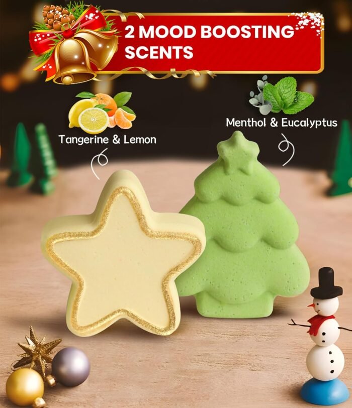 Shower Steamers Aromatherapy - 8 Pack Shower Bombs Christmas Gifts Stocking Stuffers for Women and Men, Stress Relief & Luxury Self Care, Gifts for Women Who Has Everything - Image 5