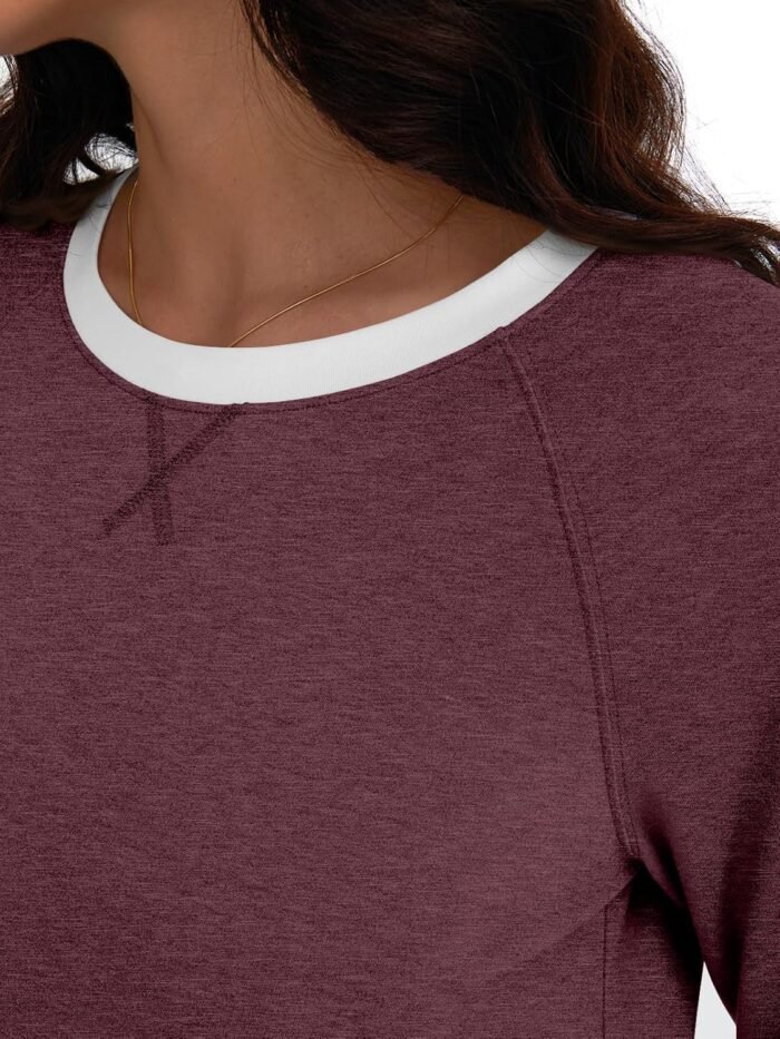 AUTOMET Womens Long Sleeve Shirts Color Block Casual Crewneck Tops Tshirt Basic Tees Fall Fashion Clothes Trendy Outfits - Image 5