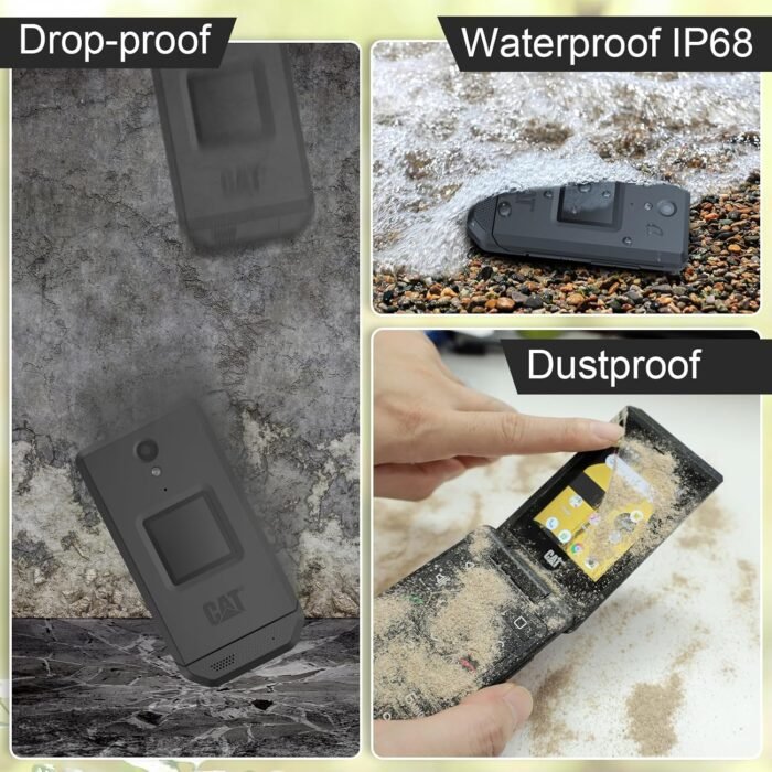 CAT S22 Rugged Flip Phone (16GB) 2.8" Touchscreen Smart Cell Phone Android 11, IP68 Water Resistant, T-Mobile 4G LTE GSM Single Nano Slot,Compatible with T-Mobile(New) - Image 3