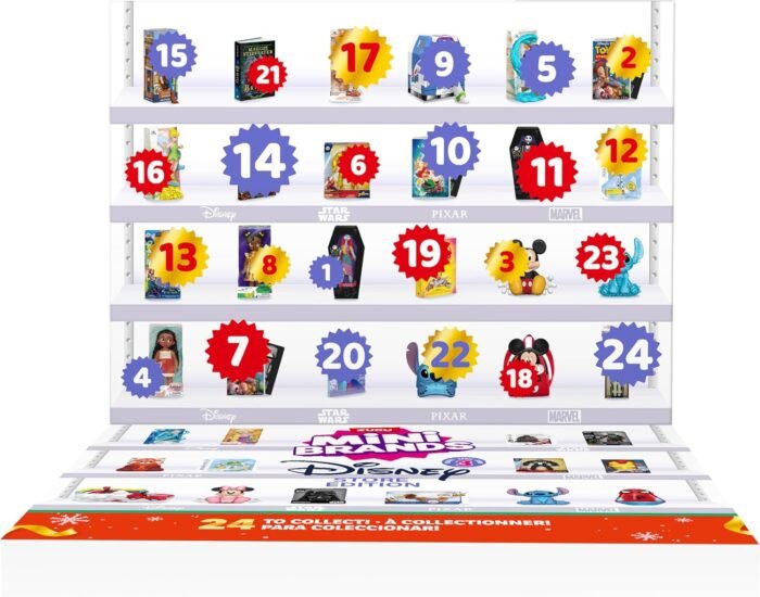 Disney Advent Calendar 2024 by ZURU Mini Brands Limited Edition Advent Calendar, 24 Days of Suprises, Mini Figures, Fun Christmas Toys for Kids, Best Gift for Girls and Boys Ages 3+ - Image 3