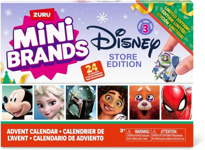 Disney Advent Calendar 2024 by ZURU Mini Brands Limited Edition Advent Calendar, 24 Days of Suprises, Mini Figures, Fun Christmas Toys for Kids, Best Gift for Girls and Boys Ages 3+ - Image 5