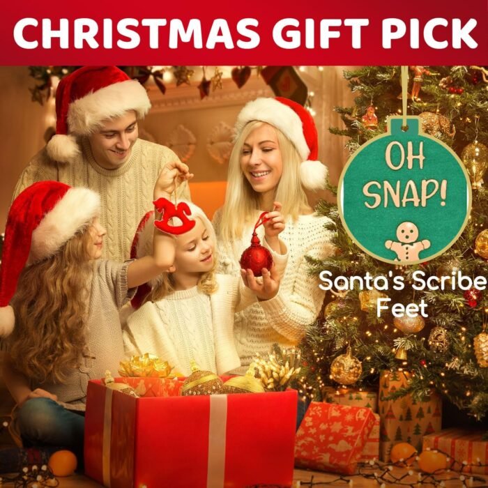 HAPPYPOP Christmas Socks for Women Men - Holiday Socks Gingerbread Socks, Christmas Gifts Stocking Stuffers Secret Santa Gifts for Teens - Image 4