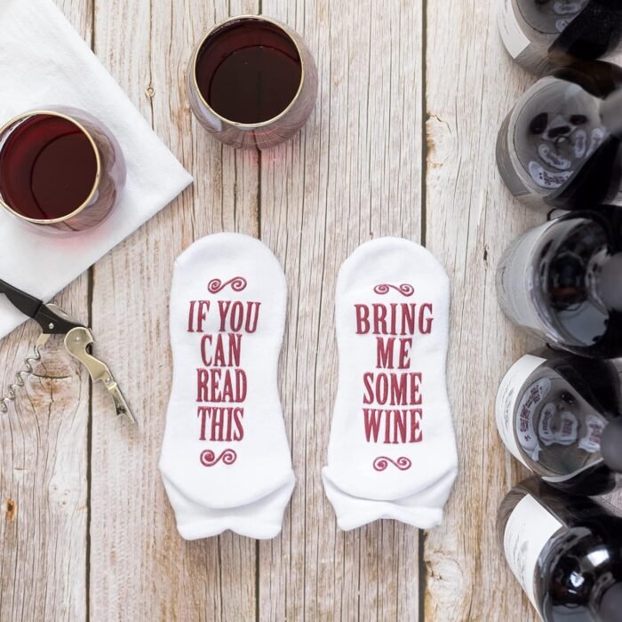 Haute Soiree Women's Novelty Socks - “If You Can Read This, Bring Me Some” - One Size Fits All - Image 9