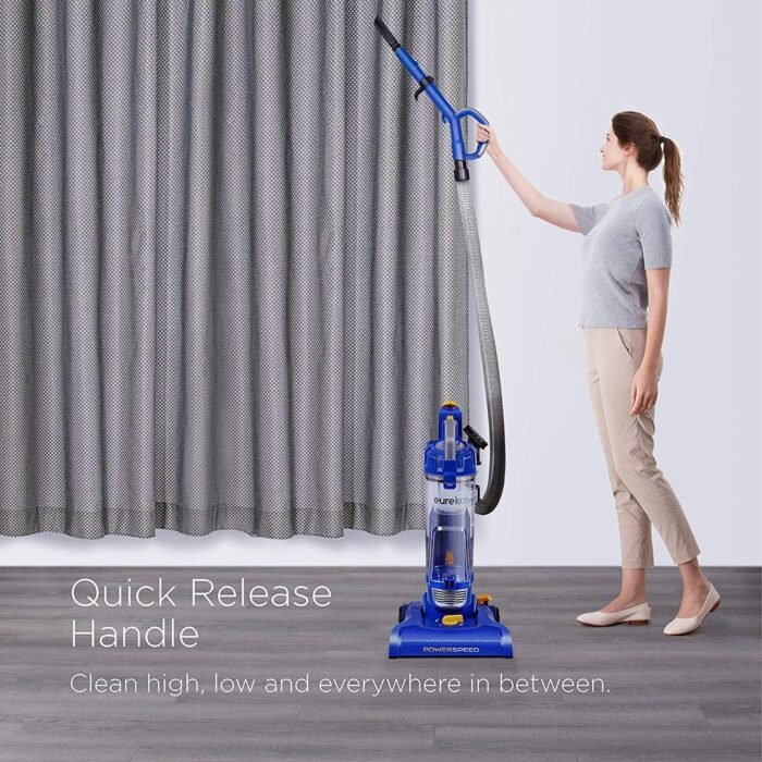 eureka NEU182A PowerSpeed Bagless Upright Vacuum Cleaner, Lite, Blue - Image 4