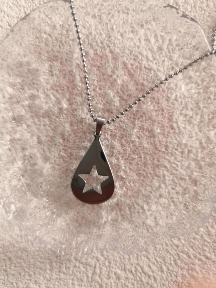 Guitar Pick Star Ball Chain Necklace Solid Stainless Ball Chain Music Inspired Gift Jewellery - Image 2