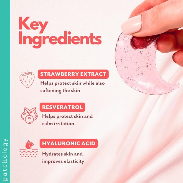 Patchology Hydrating Under Eye Patches for Dark Circles, Serve Chilled Hyaluronic Acid Serum Under Eye Mask protects and softens skin, Rose Eye Mask Skincare Treatment (5 Pairs) - Image 4