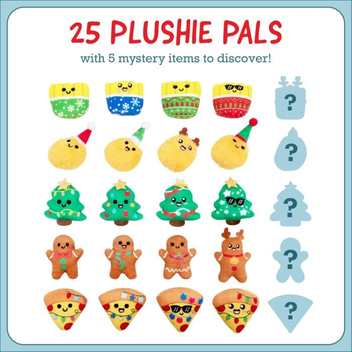 Emotional Support Plush Advent Calendar by Relatable, Perfect Plush Advent Calendar for Kids or Teens, Contains 25 Mini Collectible Plushies Including Fries, Gingerbread, and Nugget Plush Toys, Stocking Stuffers for Kids - Image 4