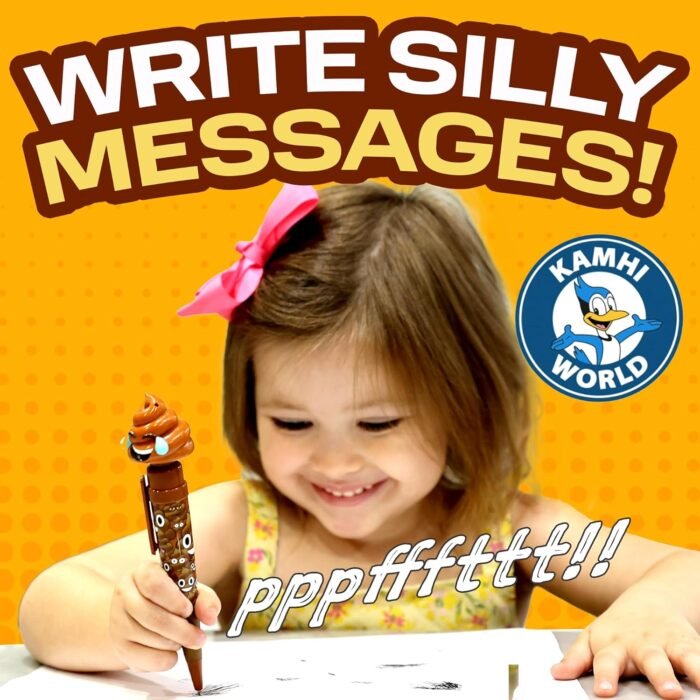 Farting Poop Pen Makes 7 Funny Fart Sounds - Perfect Stocking Stuffers for Kids, Teens & Boys - This Poop Pen Makes Funny Gifts for the Entire Family - Great Fart Pen Gag Gifts with Big Laughs - Image 4