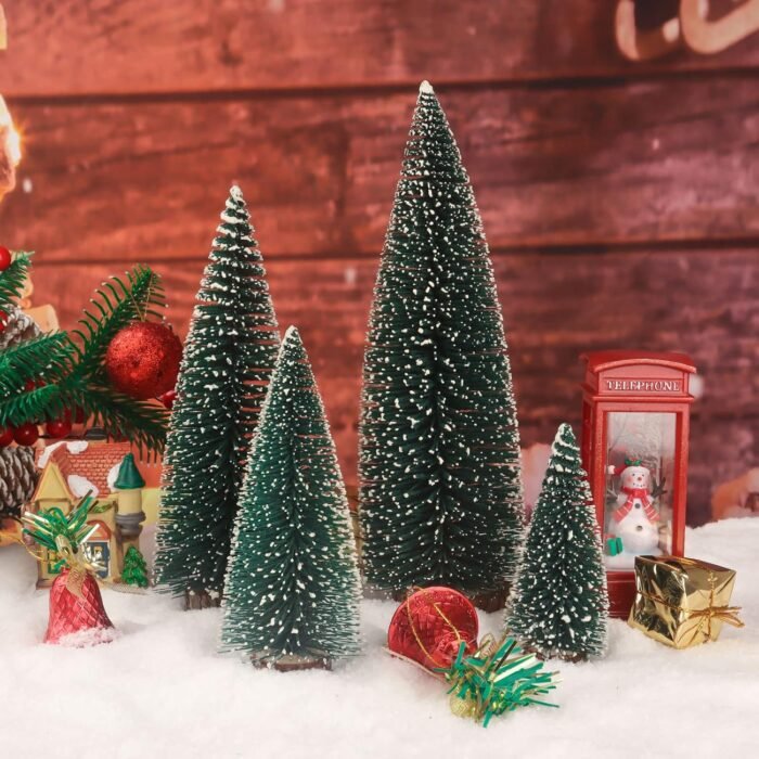 Desktop Miniature Pine Tree Tabletop Christmas Tree Small Pine Tree Decor Christmas Tree Toppers - Image 3