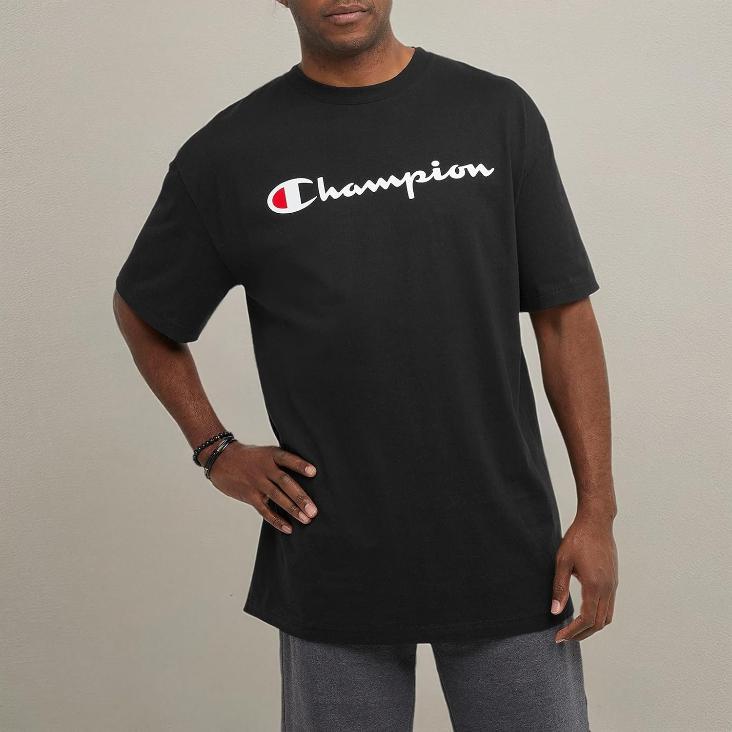 Champion Men's T-Shirt, Classic Graphic T-Shirt, Soft and Comfortable T-Shirts for Men, Script Logo (Reg. or Big & Tall) - Image 8
