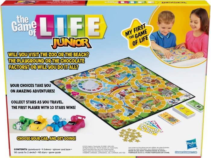 The Game of Life Junior Board Game | The Game of Life Game for Younger Kids | Ages 5 and Up | 2-4 Players | Family Games for Preschoolers | Kids Gifts - Image 7