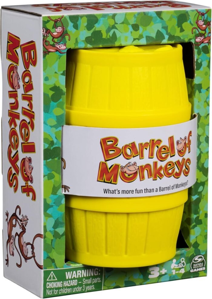 Spin Master Games, Barrel of Monkeys Retro Linking Family Game, Preschool Games, Classic Games, Family Game Night, Christmas Gifts for Kids Ages 3+ - Image 9