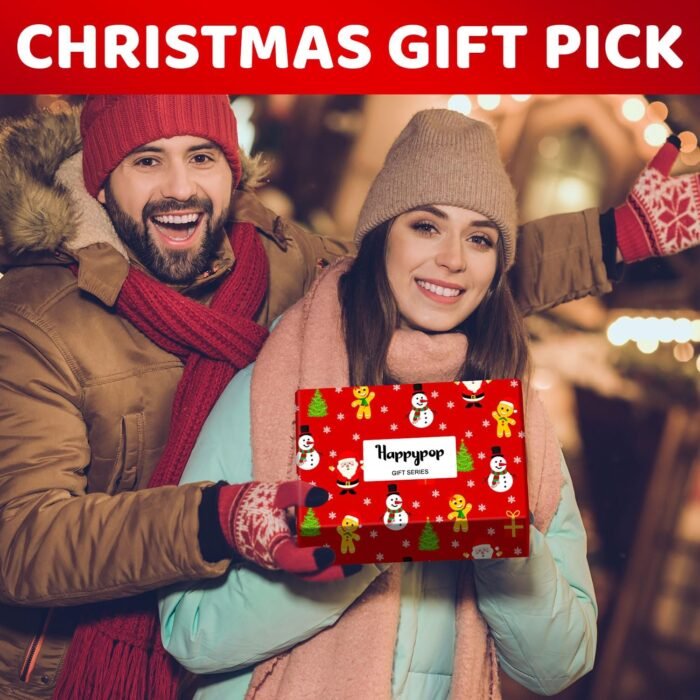 HAPPYPOP Christmas Gifts Stocking Socks For Men Women - Secret Santa Socks Xmas Stocking Stuffers For Mom Dad, Santa Socks For Christmas - Image 6