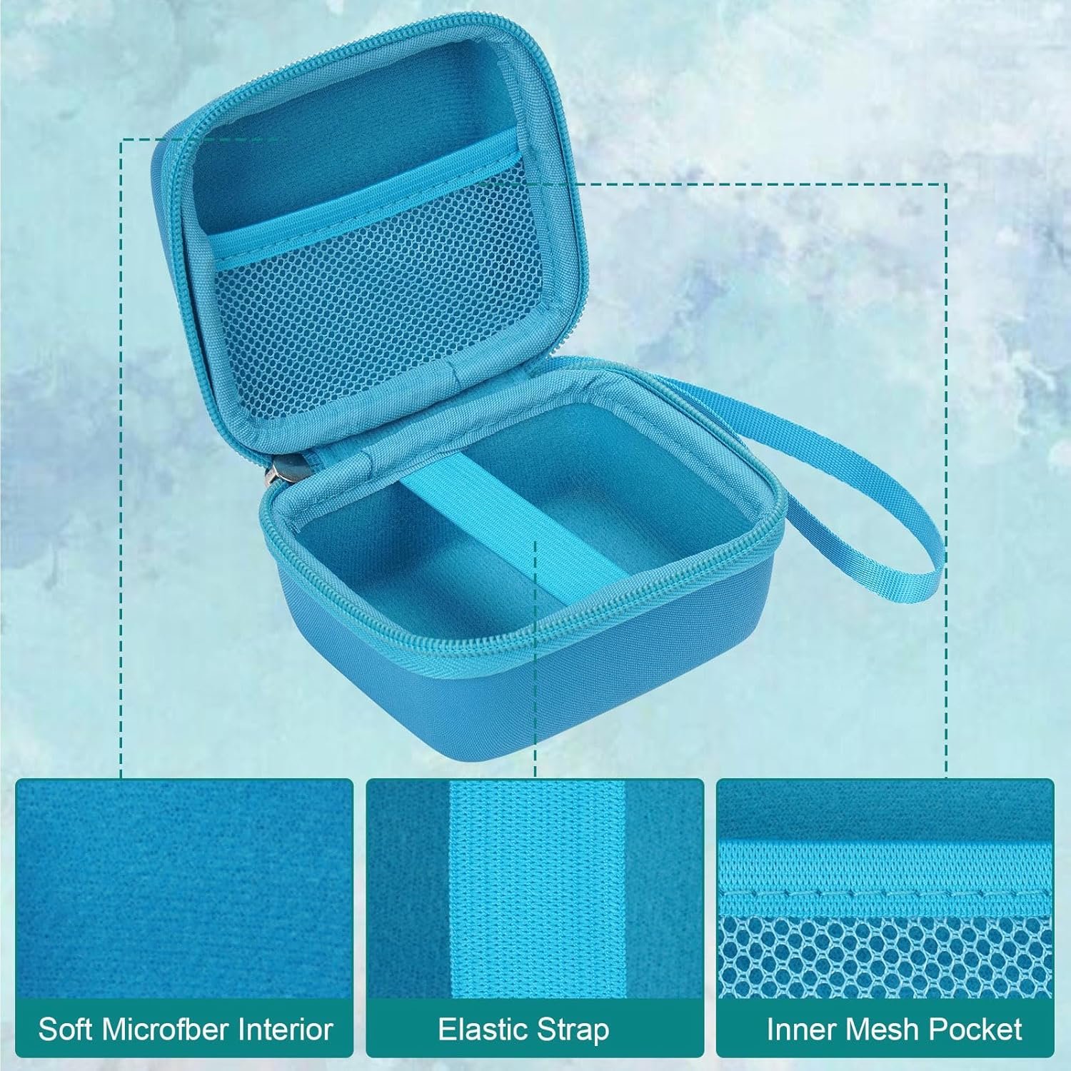 MGZNMTY Travel Carrying Case for Bitzee Disney/Bitzee Magicals/Bitzee Digital Pet Interactive Virtual Toy, Protective Storage Holder for Electronic Gadgets Toys for Kids (Case Only) (Magical Blue) - Image 4