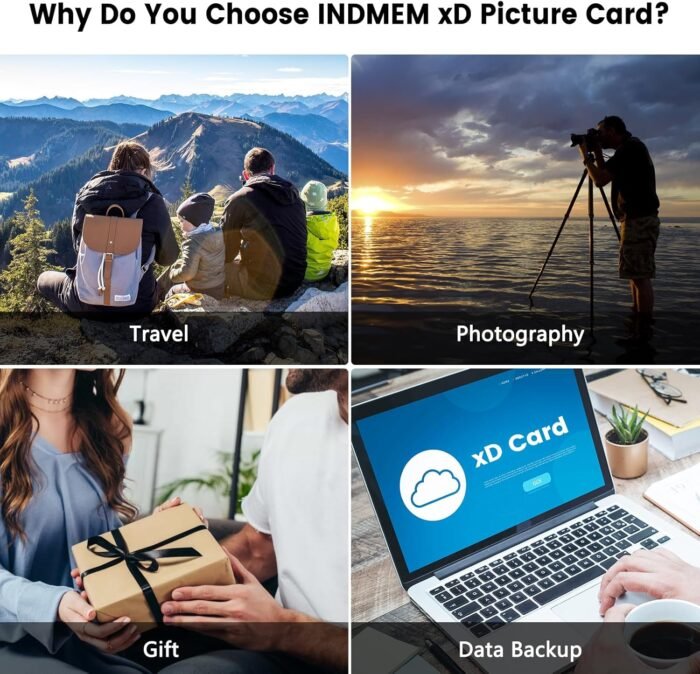 xD-Picture Card 2GB(Type M+) 2GB XD Flash Memory Cards for Olympus Fuji Fujifilm Old Digital Camera, Support Panorama Function,Create 3D Image and Digital Painting - Image 6