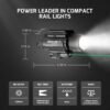 OLIGHT Baldr Pro 1350 Lumens Tactical Weaponlight with Green Light and White LED, 260 Meters Beam Distance Compatible with 1913 or GL Rail, Batteries Included(Black) - Image 2