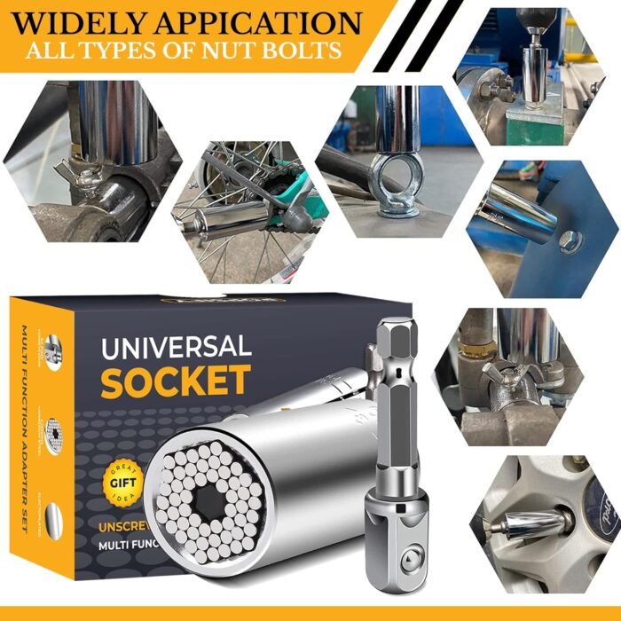 Stocking Stuffers for Adults Men, Gifts for Men Universal Socket Tools White Elephant Gifts Dad Gifts, Christmas Gifts for Men Who Have Everything Dad Boyfriend Husband Tools for Men Cool Gadgets - Image 6