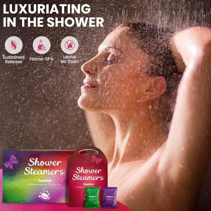 Shower Steamers Aromatherapy-24 Packs Shower Bombs of Natural Essential Oils, Personal Self Care, Stocking Stuffers Christmas Gifts for Women Men Adults - Image 2