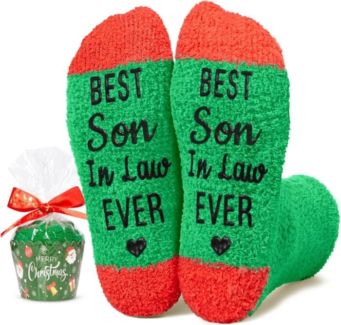 HAPPYPOP Christmas Gifts Stocking Socks for Men - Secret Santa Socks Xmas Stocking Stuffers for Him