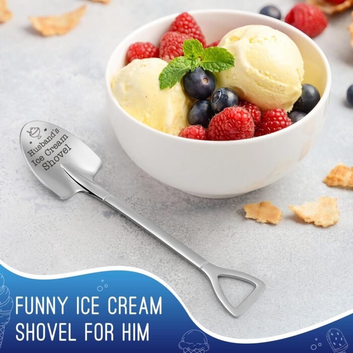 Gifts for Husband Birthday Christmas Presents for Husband Stocking Stuffers Unique Husband's Ice Cream Shovel, on Valentine's Day, Fathers Day, Wedding Anniversary - Image 2