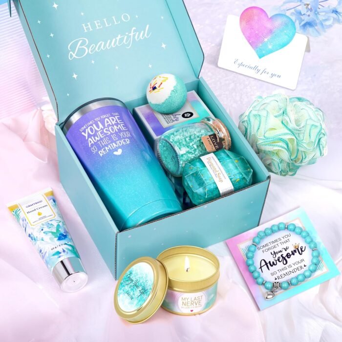 Birthday Gifts for Women, Gifts for Women Mom, Wife, Girlfriend, Sister, Friends, Her, Relaxing Spa Gifts Basket Self Care Gifts For Women Christmas, Valentine's Day, Mother's Day Gifts for Women - Image 2