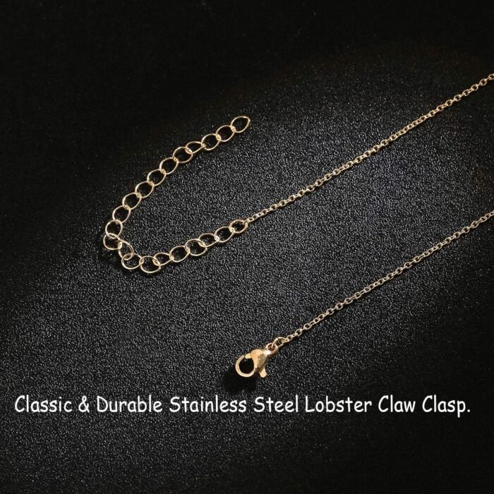 Letter Pendant Necklace A-Z Name Necklace Initial Necklace Women Jewelry Message Card - Image 6