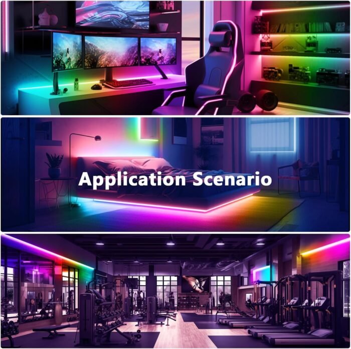 DAYBETTER RGB Smart IC LED Strip Lights, LED Lights for Bedroom, DIY Multiple Colors on One Line, App Control Color Changing Strip Lighting Music Sync Home Decor 16.4 ft - Image 9