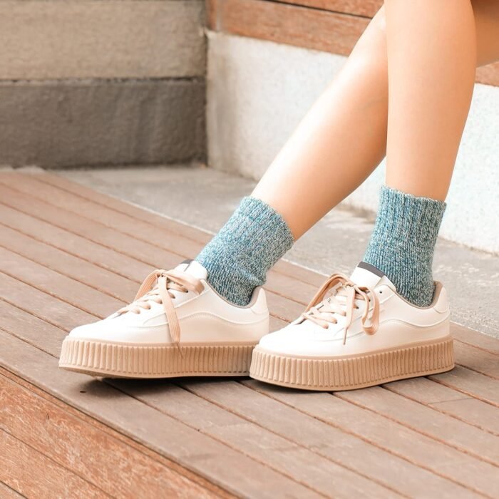 Wool Socks for Women - Womens Wool Socks Winter Socks for men Warm Thick Knit Wool Soft Vintage Casual Crew Socks - Image 7