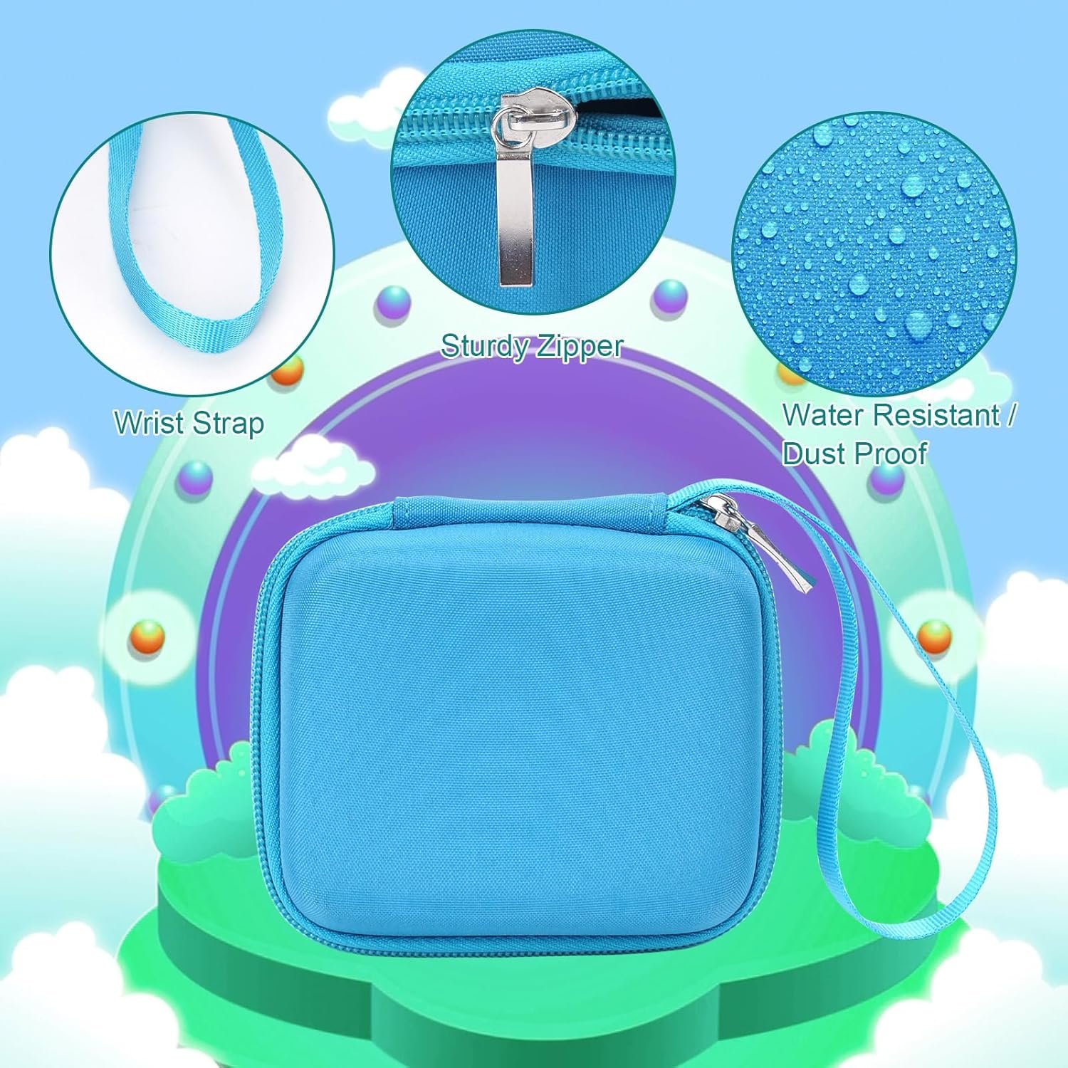 MGZNMTY Travel Carrying Case for Bitzee Disney/Bitzee Magicals/Bitzee Digital Pet Interactive Virtual Toy, Protective Storage Holder for Electronic Gadgets Toys for Kids (Case Only) (Magical Blue) - Image 6