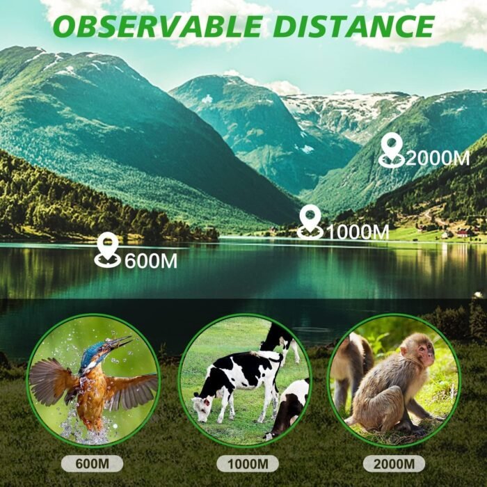 16X52 Mini Monocular Telescope High Powered for Adults, Birthday Gifts for Men Dad Him Husband Teen Boys, BAK4 & FMC Prism Scope for Birdwatching Outdoors Hunting, Cool Gadgets for Men - Image 7