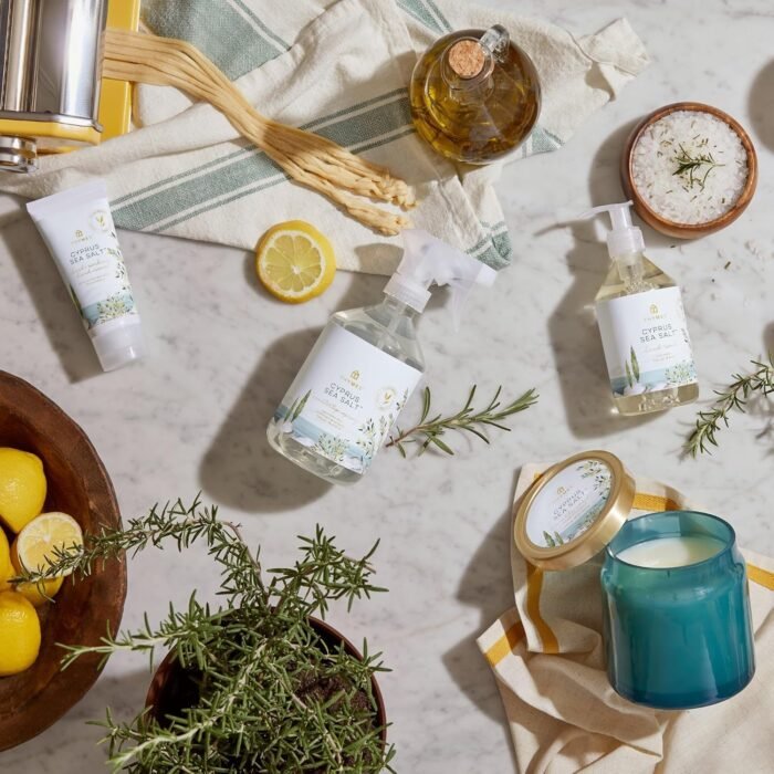 Thymes Cyprus Sea Salt Moisturizing Hand Lotion - Hand Moisturizer with Shea Butter & Aloe Vera for Beauty and Personal Care - Hand Lotion for Dry Skin - Hand Lotion for Women & Men (9.0 fl oz) - Image 5