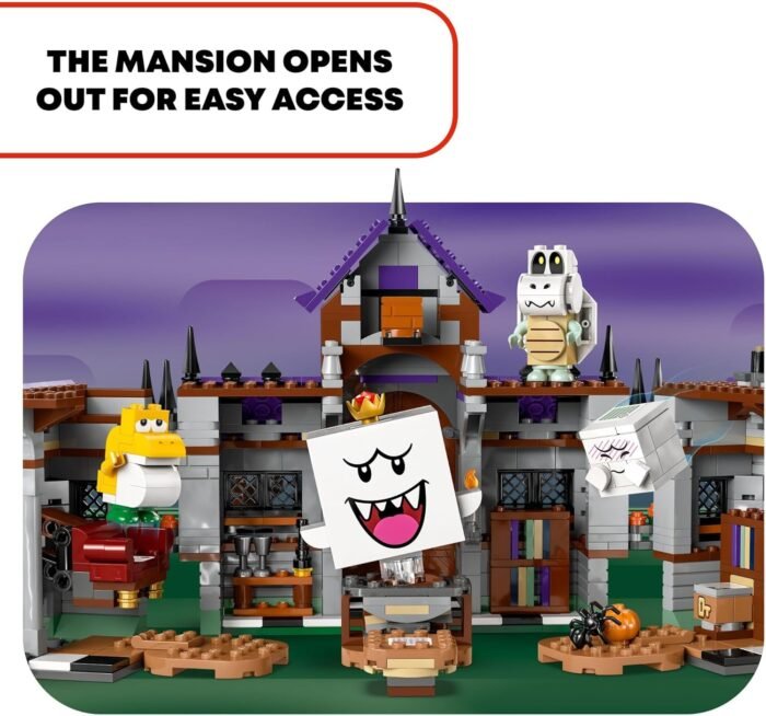 LEGO Super Mario King Boo's Haunted Mansion - Building Toy for Kids Ages 8+ - Mario Toy W/ 4 Minifigures - Gift for Boys, Girls, & Gamers - 71436 - Image 3