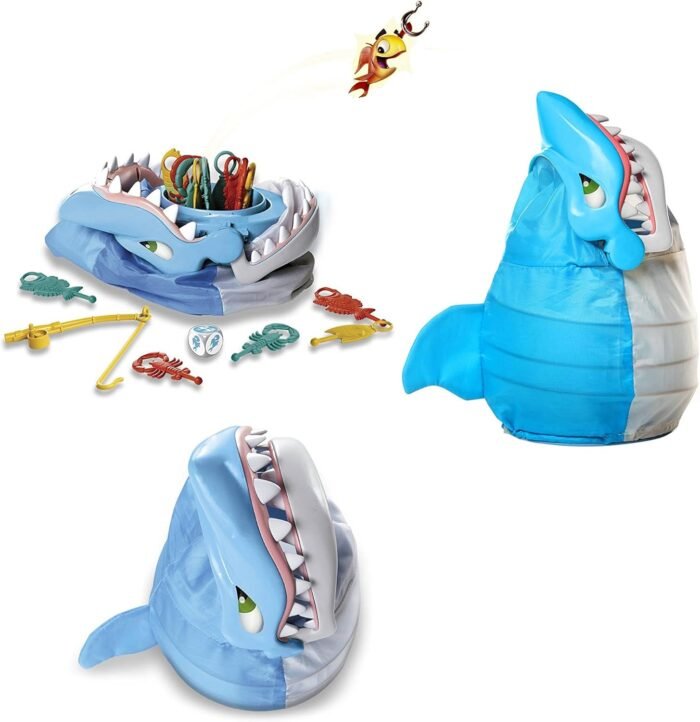 Shark Bite -- Roll the Die and Fish for Colorful Sea Creatures Before the Shark Bites Game! by Pressman Blue Sky, 5" - Image 2
